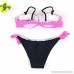 WOCACHI Swimsuits for Womens Womens Padded Push-up Bra Bikini Set Swimsuit Bathing Suit Swimwear Beachwear Hot Pink B07LG3QMBR